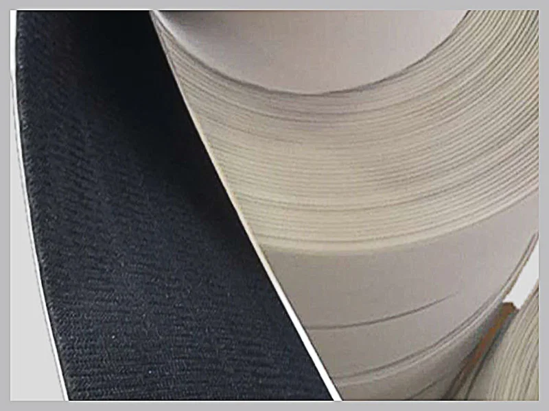 Black Color nylon hook and loop velcro sizes available Adhesive Backed 3/8" to 6" In 25 Meter Rolls