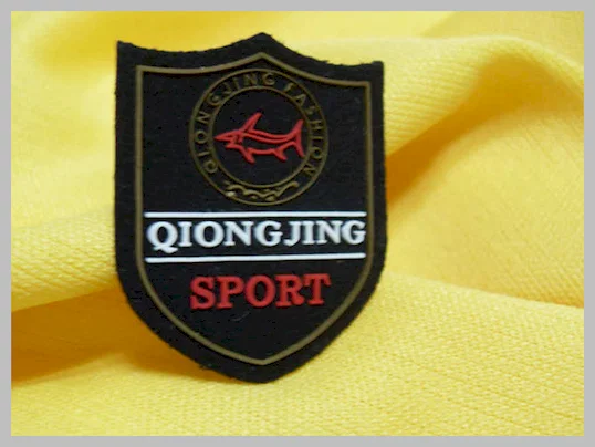 3D Embossed Pvc Injection Transparent Rubber Custom Clothing Patches G