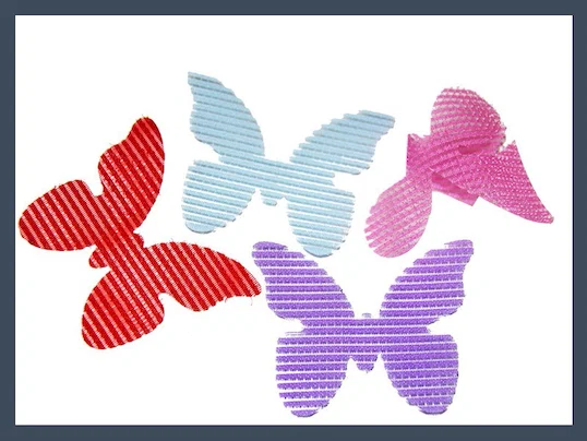 Beautiful design butterfly fringe hook & loop