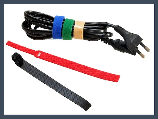 China made pin type hook and loop cable tie,colours