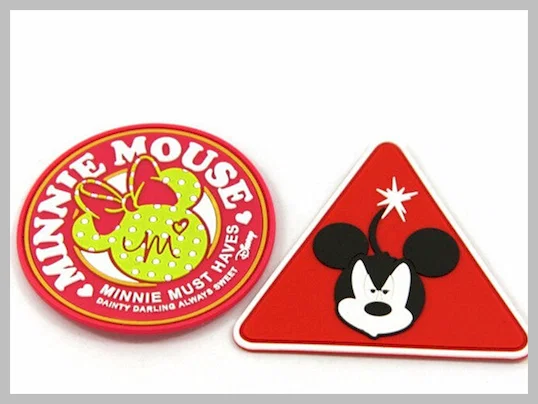 Embossed Logo Colored Custom Clothing Patches Rubber Badge Garment Acc