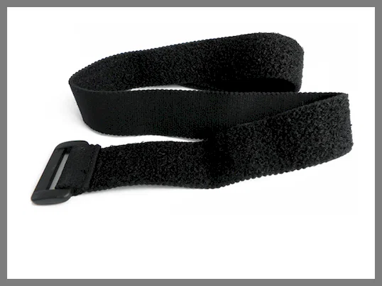 Factory selling high elasticity elastic hook and loop strap the buckle